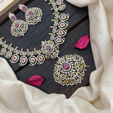 Vriksham Antique Gold & Red Bridal With Manga Statement AD Haram-G20217
